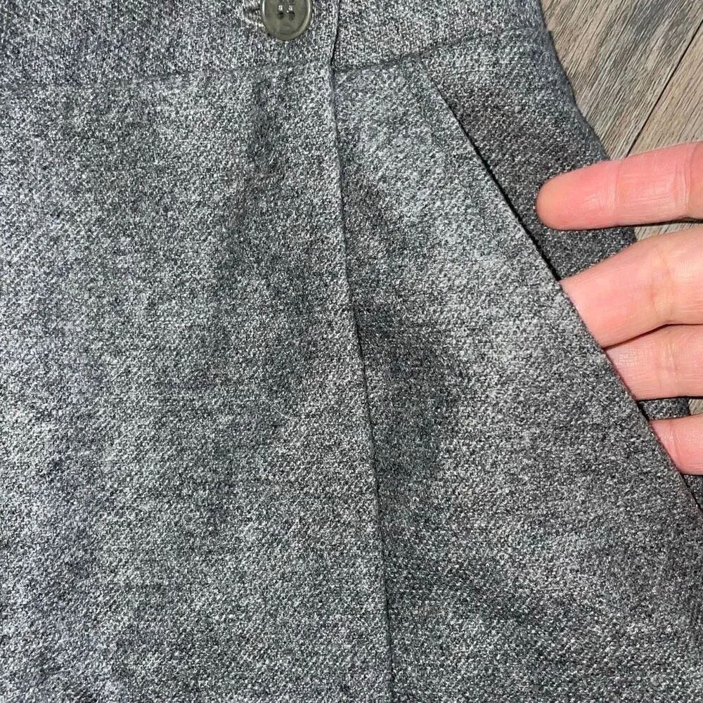 The Limited vintage gray skirt wool blend pockets size 8 EUC - Picture 2 of 6